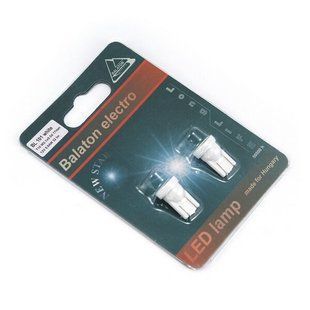 Лампочка LED T10 12V 32lm (белая) Balaton 1