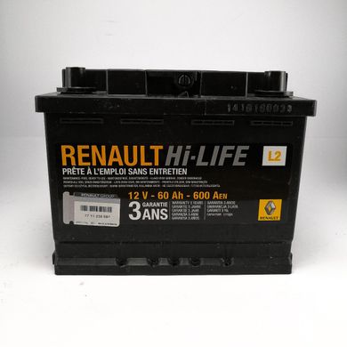 Акумуляторна батарея RENAULT Original (60 А*ч)  3