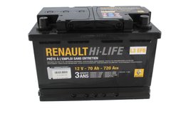 Аккумулятор (70 А*ч) для Renault Megane 3 1.5 K9K оригінал Start-Stop EFB 1