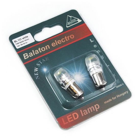 Лампочка LED BA9S-1W 12В 40Лм (з лінзою) Balaton 2