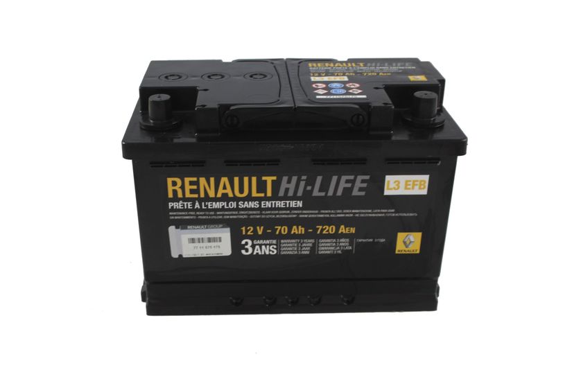 Аккумулятор (70 А*ч) Renault Fluence 1.5 K9K Оригінал Start-Stop EFB 2