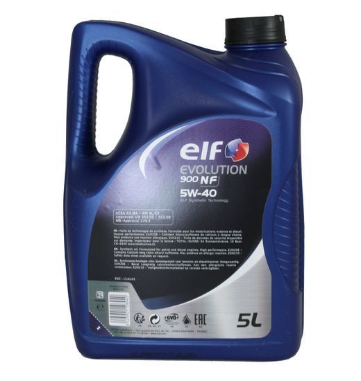 Олива Clio 4 Elf NF 5W-40 5 л 3